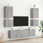 vidaXL Mueble TV de pared madera ingeniería gris Sonoma 40,5x30x40 cm vidaXL Mueble TV de pared madera ingeniería gris Sonoma 40,5x30x40 cm