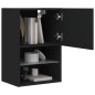 vidaXL Muebles de TV con luces LED 2 uds negro 40,5x30x60 cm