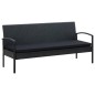 vidaXL Set muebles de jardín 5 piezas y cojines ratán sintético negro vidaXL Set muebles de jardín 5 piezas y cojines ratán sintético negro