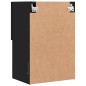 vidaXL Muebles de TV con luces LED 2 uds negro 40,5x30x60 cm