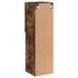vidaXL Muebles de TV con luces LED 2 uds roble ahumado 30,5x30x102 cm