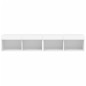 vidaXL Muebles de TV con luces LED 2 uds blanco 80x30x30 cm