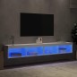 vidaXL Muebles de TV con luces LED 2 uds blanco 100x30x30 cm vidaXL Muebles de TV con luces LED 2 uds blanco 100x30x30 cm