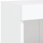 vidaXL Muebles de TV con luces LED 2 uds blanco 100x30x30 cm vidaXL Muebles de TV con luces LED 2 uds blanco 100x30x30 cm