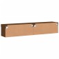 vidaXL Muebles de TV con luces LED 2 uds marrón roble 80x30x30 cm vidaXL Muebles de TV con luces LED 2 uds marrón roble 80x30x30 cm