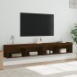 vidaXL Muebles de TV con luces LED 2 uds marrón roble 100x30x30 cm vidaXL Muebles de TV con luces LED 2 uds marrón roble 100x30x30 cm