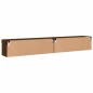 vidaXL Muebles de TV con luces LED 2 uds marrón roble 100x30x30 cm vidaXL Muebles de TV con luces LED 2 uds marrón roble 100x30x30 cm