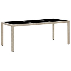 vidaXL Set comedor de jardín 9 piezas y cojines ratán sintético beige