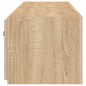 vidaXL Muebles de TV de pared luces LED 2 uds roble Sonoma 80x35x31 cm vidaXL Muebles de TV de pared luces LED 2 uds roble Sonoma 80x35x31 cm