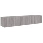 vidaXL Muebles TV de pared con luces LED 2 uds gris Sonoma 80x35x31 cm vidaXL Muebles TV de pared con luces LED 2 uds gris Sonoma 80x35x31 cm