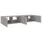 vidaXL Muebles TV de pared con luces LED 2 uds gris Sonoma 80x35x31 cm vidaXL Muebles TV de pared con luces LED 2 uds gris Sonoma 80x35x31 cm