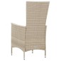 vidaXL Set comedor de jardín 9 piezas y cojines ratán sintético beige vidaXL Set comedor de jardín 9 piezas y cojines ratán sintético beige
