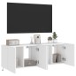 vidaXL Muebles de TV de pared con luces LED 2 uds blanco 60x35x41 cm