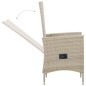 vidaXL Set comedor de jardín 9 piezas y cojines ratán sintético beige vidaXL Set comedor de jardín 9 piezas y cojines ratán sintético beige