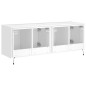 vidaXL Muebles de TV de pared con luces LED 2 uds blanco 60x35x41 cm