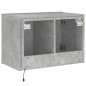 vidaXL Mueble de TV de pared con luces LED gris hormigón 60x35x41 cm vidaXL Mueble de TV de pared con luces LED gris hormigón 60x35x41 cm