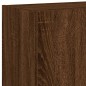 vidaXL Muebles TV de pared luces LED 2 uds marrón roble 60x35x41 cm