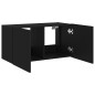 vidaXL Mueble de TV de pared con luces LED negro 80x35x41 cm vidaXL Mueble de TV de pared con luces LED negro 80x35x41 cm