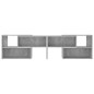 vidaXL Mueble de TV madera contrachapada gris hormigón 149x30x52 cm