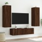 vidaXL Mueble de TV de pared con luces LED marrón roble 80x35x41 cm vidaXL Mueble de TV de pared con luces LED marrón roble 80x35x41 cm