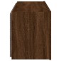 vidaXL Mueble de TV de pared con luces LED marrón roble 100x35x41 cm