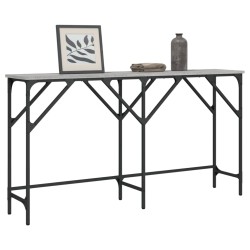 vidaXL Mesa consola madera de ingeniería gris Sonoma 140x29x75 cm