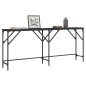 vidaXL Mesa consola madera de ingeniería negra 180x29x75 cm vidaXL Mesa consola madera de ingeniería negra 180x29x75 cm