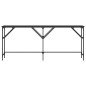 vidaXL Mesa consola madera de ingeniería negra 180x29x75 cm vidaXL Mesa consola madera de ingeniería negra 180x29x75 cm