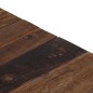 vidaXL Mesa de centro de acero inoxidable dorado y madera maciza