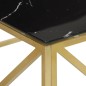 vidaXL Mesa de centro dorada acero inoxidable y vidrio templado vidaXL Mesa de centro dorada acero inoxidable y vidrio templado