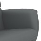 vidaXL Sillón reclinable con reposapiés cuero sintético gris vidaXL Sillón reclinable con reposapiés cuero sintético gris
