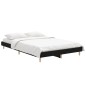 vidaXL Estructura de cama de madera contrachapada negra 120x190 cm