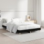 vidaXL Estructura de cama de madera contrachapada negra 120x190 cm