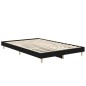 vidaXL Estructura de cama de madera contrachapada negra 120x190 cm