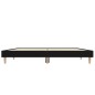 vidaXL Estructura de cama de madera contrachapada negra 120x190 cm