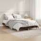 vidaXL Estructura de cama madera contrachapada roble ahumado 120x190cm vidaXL Estructura de cama madera contrachapada roble ahumado 120x190cm