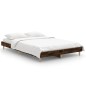 vidaXL Estructura de cama madera contrachapada roble ahumado 120x190cm vidaXL Estructura de cama madera contrachapada roble ahumado 120x190cm