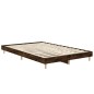 vidaXL Estructura de cama madera contrachapada roble ahumado 120x190cm vidaXL Estructura de cama madera contrachapada roble ahumado 120x190cm