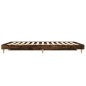 vidaXL Estructura de cama madera contrachapada roble ahumado 120x190cm vidaXL Estructura de cama madera contrachapada roble ahumado 120x190cm