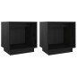 vidaXL Mesitas de noche 2 uds madera maciza de pino negro 40x30x40 cm vidaXL Mesitas de noche 2 uds madera maciza de pino negro 40x30x40 cm