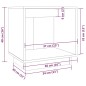 vidaXL Mesitas de noche 2 uds madera maciza de pino negro 40x30x40 cm vidaXL Mesitas de noche 2 uds madera maciza de pino negro 40x30x40 cm