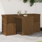 vidaXL Juego de balcón 2 plazas madera maciza de pino marrón miel vidaXL Juego de balcón 2 plazas madera maciza de pino marrón miel