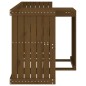 vidaXL Juego de balcón 2 plazas madera maciza de pino marrón miel vidaXL Juego de balcón 2 plazas madera maciza de pino marrón miel
