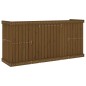 vidaXL Juego de balcón 2 plazas madera maciza de pino marrón miel vidaXL Juego de balcón 2 plazas madera maciza de pino marrón miel