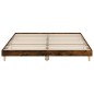 vidaXL Estructura de cama madera contrachapada roble ahumado 100x200cm