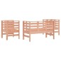 vidaXL Juego de muebles de jardín 3 pzas madera maciza abeto Douglas vidaXL Juego de muebles de jardín 3 pzas madera maciza abeto Douglas