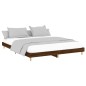 vidaXL Estructura de cama madera contrachapada marrón roble 200x200 cm vidaXL Estructura de cama madera contrachapada marrón roble 200x200 cm