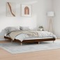 vidaXL Estructura de cama madera contrachapada marrón roble 200x200 cm vidaXL Estructura de cama madera contrachapada marrón roble 200x200 cm