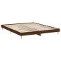 vidaXL Estructura de cama madera contrachapada marrón roble 200x200 cm vidaXL Estructura de cama madera contrachapada marrón roble 200x200 cm