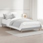 vidaXL Estructura de cama madera contrachapada gris Sonoma 90x200 cm